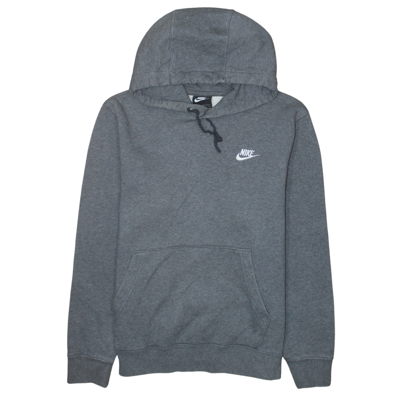 Nike Men's Grey Pullover Hoodie Small Regular Fit Fleece
