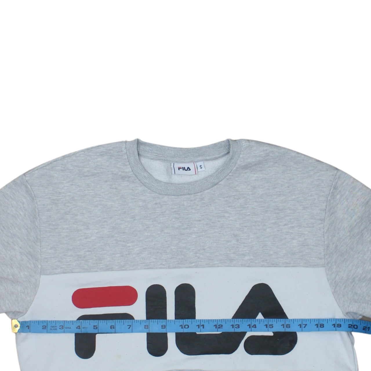Fila Men's Grey Crew Neck Logo Sweatshirt Size S