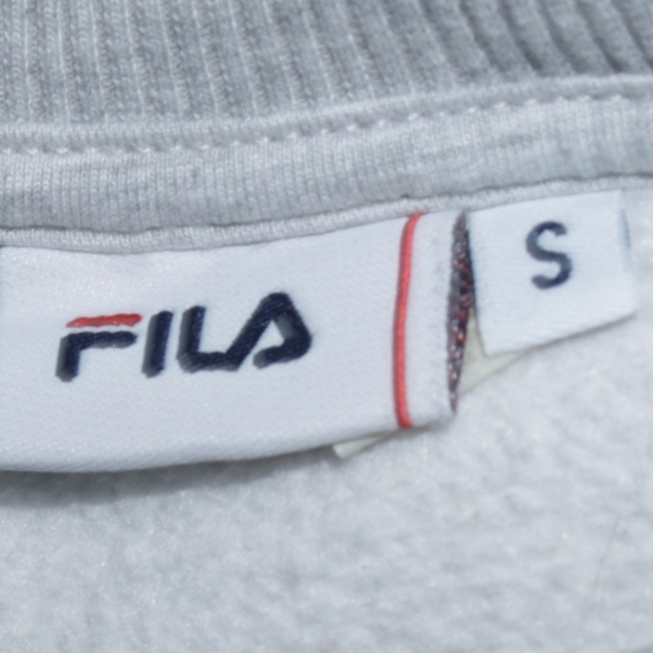 Fila Men's Grey Crew Neck Logo Sweatshirt Size S