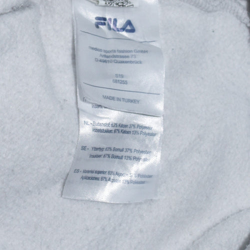 Fila Men's Grey Crew Neck Logo Sweatshirt Size S