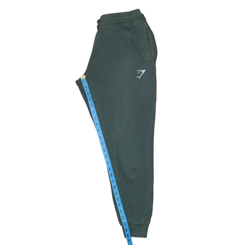 Gymshark Women Green Jogger Sweatpants S Regular Cotton Fleece Activewear