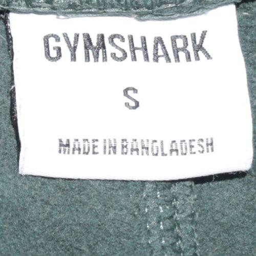 Gymshark Women Green Jogger Sweatpants S Regular Cotton Fleece Activewear