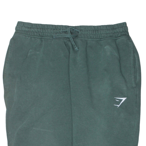 Gymshark Women Green Jogger Sweatpants S Regular Cotton Fleece Activewear