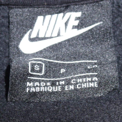 Nike Men's Black Small Crew Neck Fleece Pullover Sweatshirt