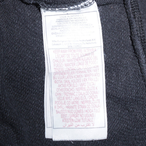 Nike Women's Black Full Zip Hoodie XL 16/18 Graphic Print Sportswear