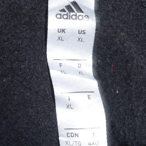 Adidas Men's Black XL Pullover Hoodie Fleece Sportswear