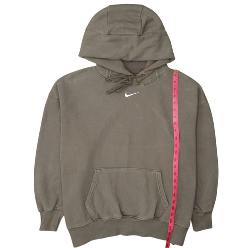Nike Men's Brown Pullover Hoodie M Regular Fit Sports Style