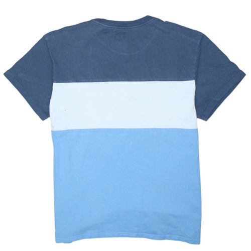 Levi's Men's Blue Colourblock Logo Cotton T-Shirt Size M