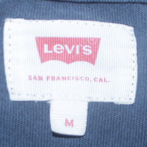 Levi's Men's Blue Colourblock Logo Cotton T-Shirt Size M