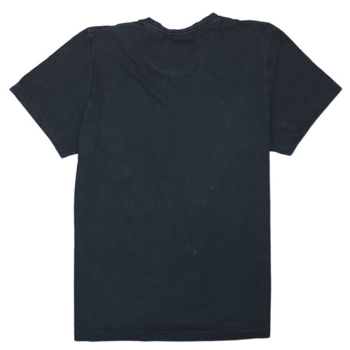 Adidas Men's Black Blue Camouflage Logo Graphic T-Shirt Size M