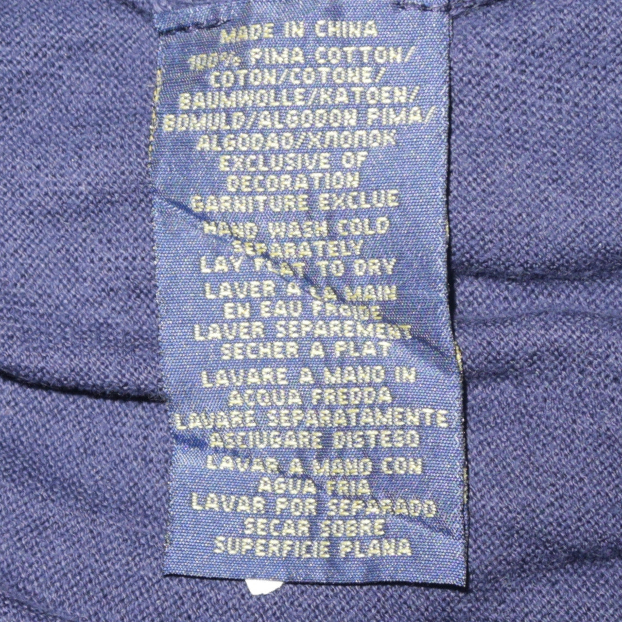 Ralph Lauren Polo Golf Men's Blue V-Neck Cotton Jumper Size S