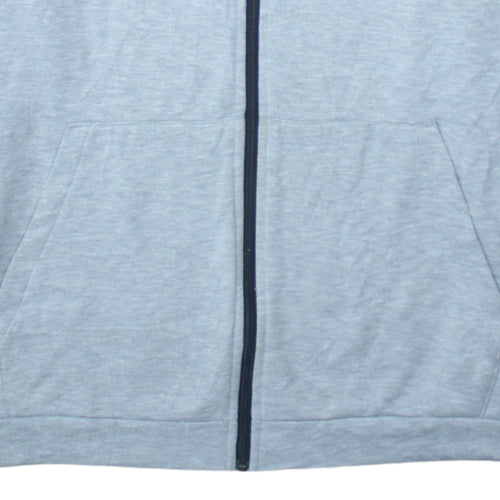 Nike Men's Grey Dri-FIT Full Zip Hoodie 2XL Regular Fit