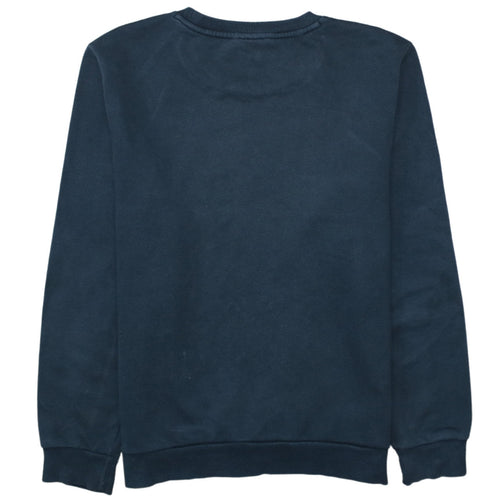 Puma Men's Blue Crew Neck Logo Pullover Sweatshirt Size S