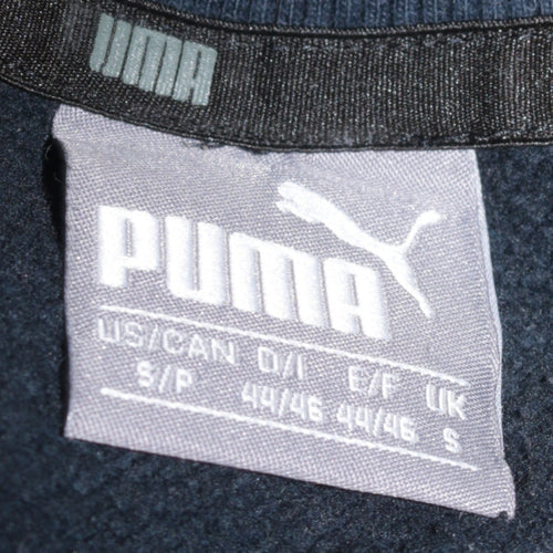 Puma Men's Blue Crew Neck Logo Pullover Sweatshirt Size S