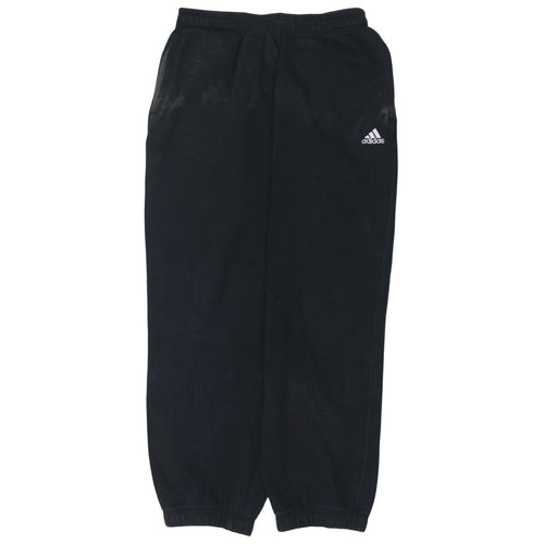 Adidas Men Black Fleece Jogger Sweatpants L Regular Fit Activewear
