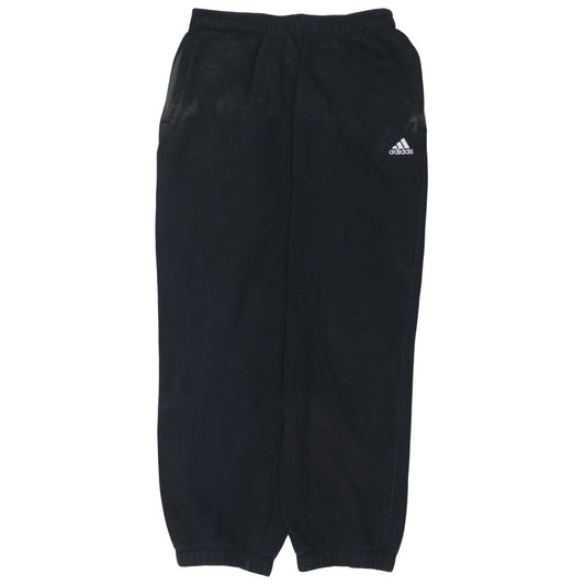 Adidas Men Black Fleece Jogger Sweatpants L Regular Fit Activewear