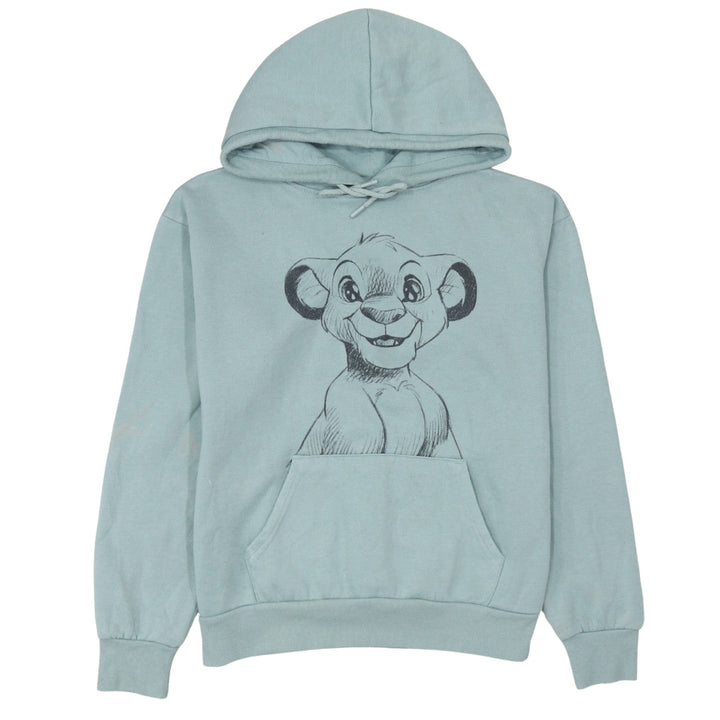 Disney Women Blue Simba Graphic Pullover Hoodie XS
