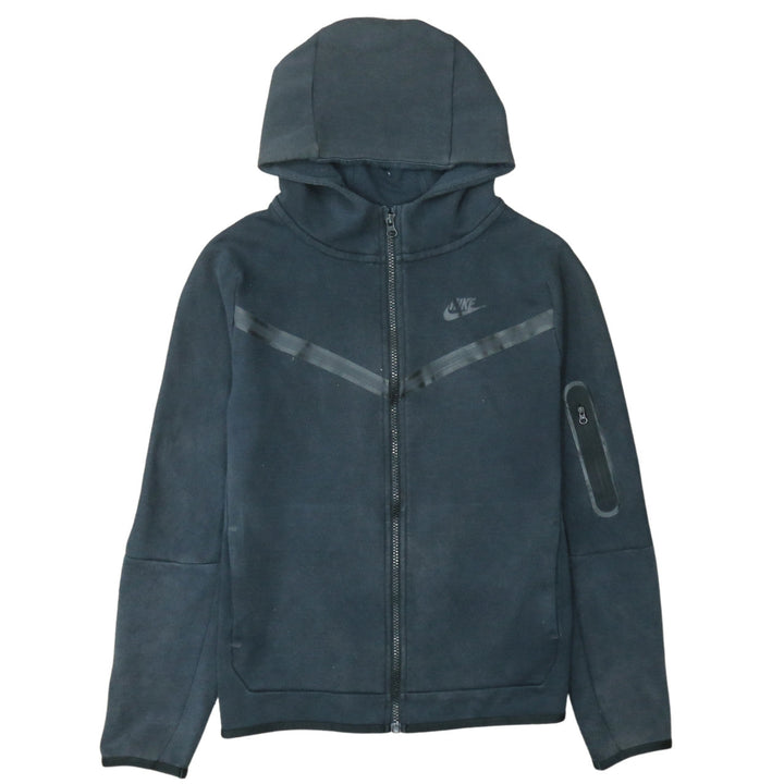 Nike Boys Black XL Full Zip Hoodie Fleece Sweatshirt 158-170cm