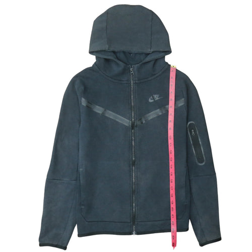 Nike Boys Black XL Full Zip Hoodie Fleece Sweatshirt 158-170cm
