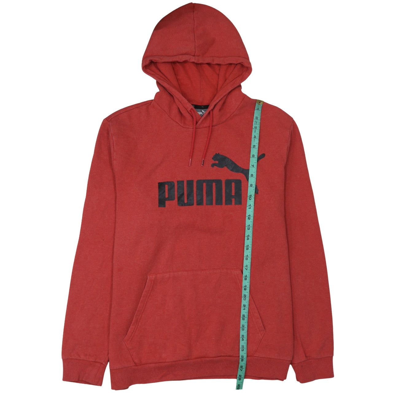 Puma Men's Red XL Pullover Hoodie Sweatshirt with Logo Print