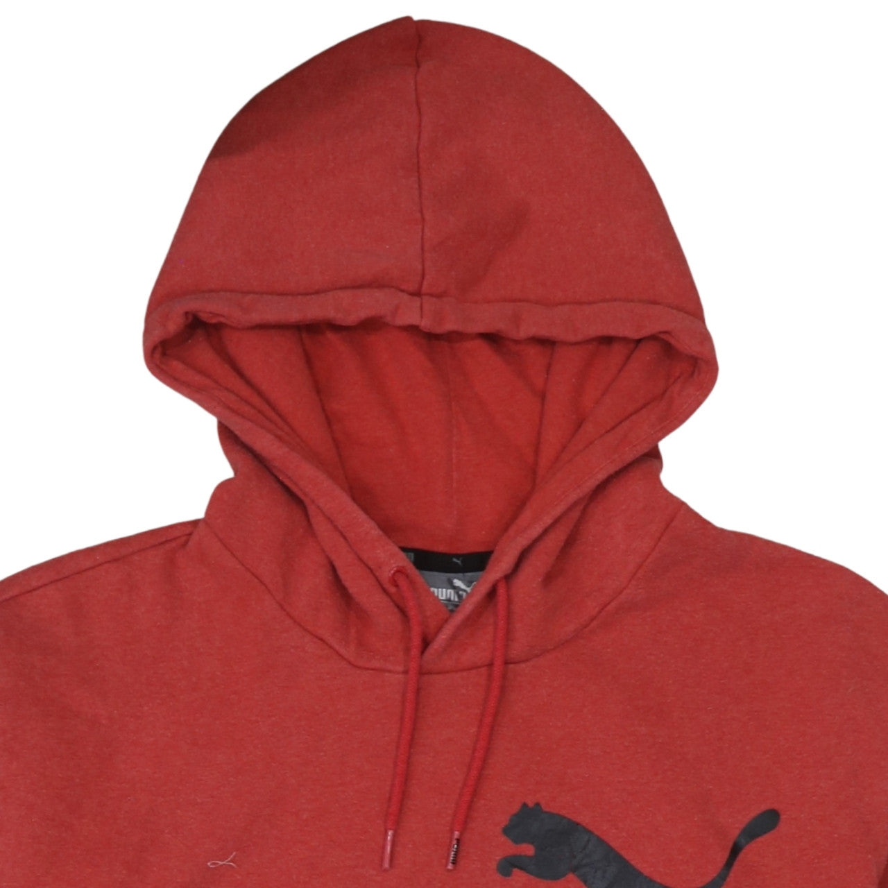 Puma Men's Red XL Pullover Hoodie Sweatshirt with Logo Print