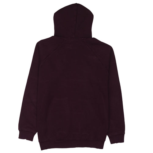 Adidas Men's Brown Pullover Hoodie L Regular Fit Graphic Logo Sweatshirt