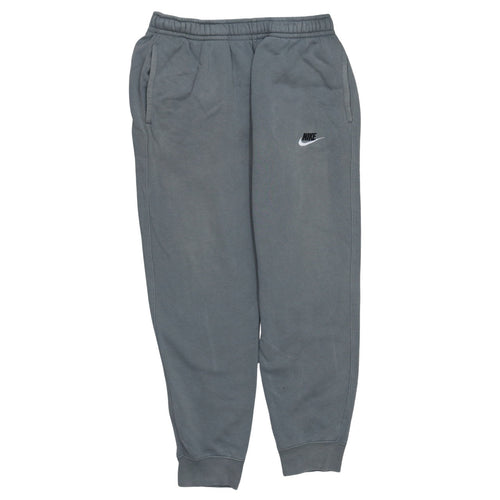 Nike Men's Grey Jogger Sweatpants M Regular Fit Fleece Activewear