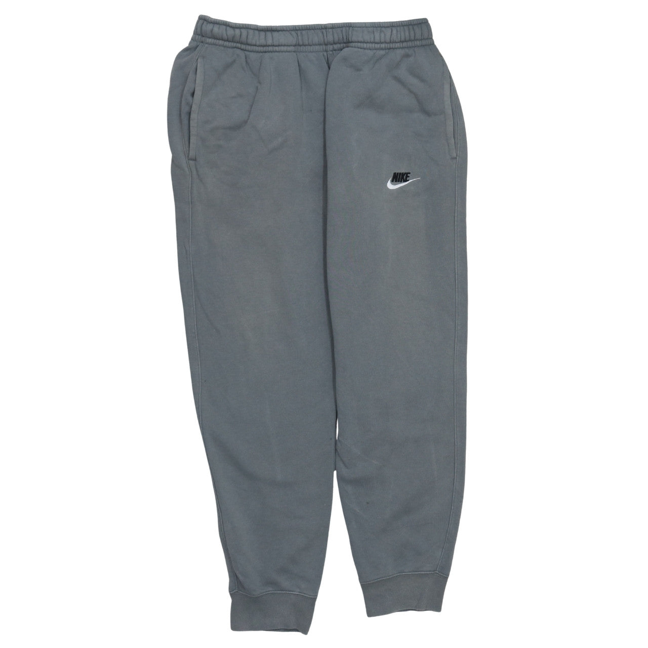 Nike Men's Grey Jogger Sweatpants M Regular Fit Fleece Activewear