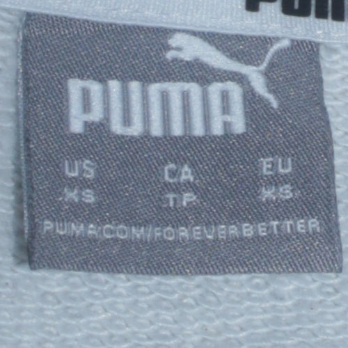 Puma Womens Grey XS Long Sleeve Pullover Sweatshirt Dress
