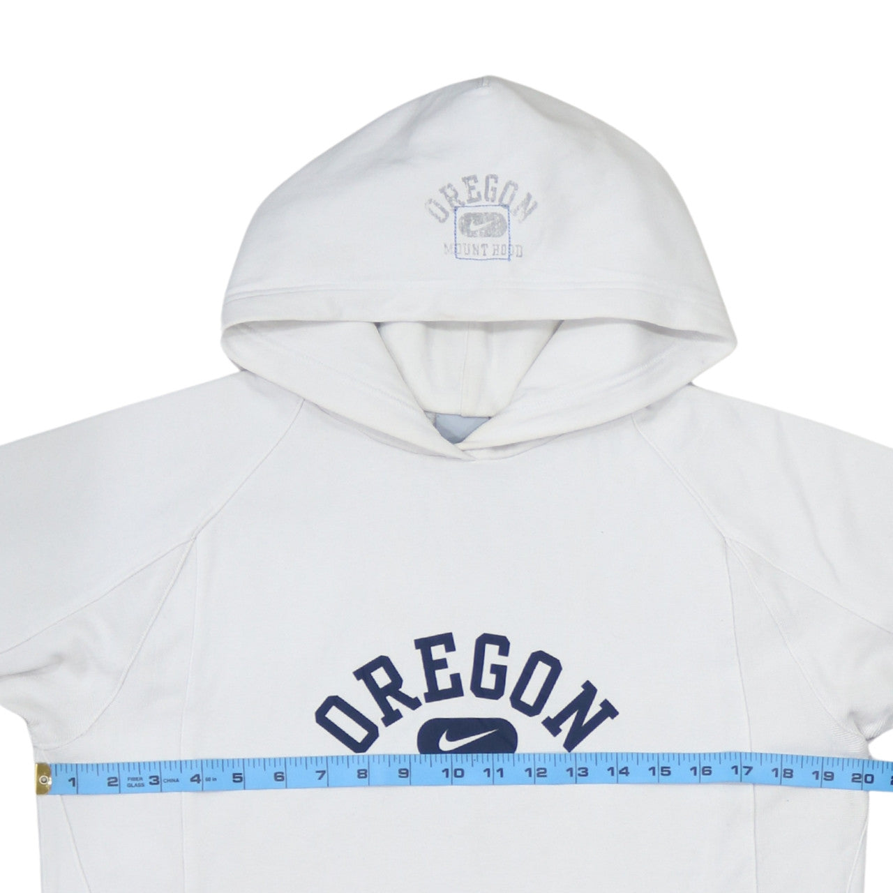 Nike Boys White Oregon Pullover Hoodie Size 12-13 Years Fleece Lined
