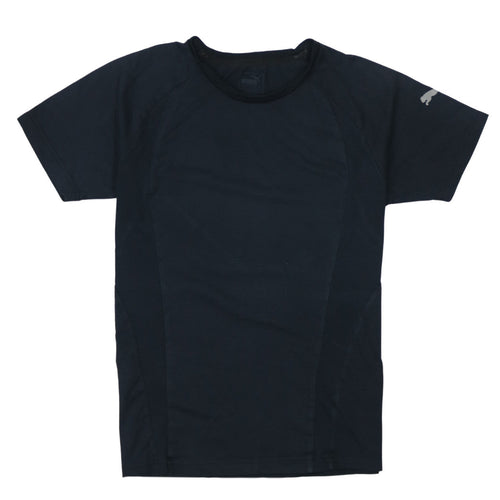 Puma Men's Black Small Athletic Fit Short Sleeve T-Shirt