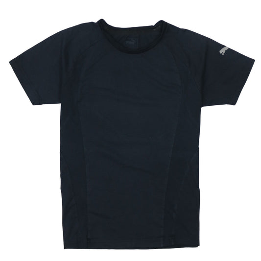 Puma Men's Black Small Athletic Fit Short Sleeve T-Shirt
