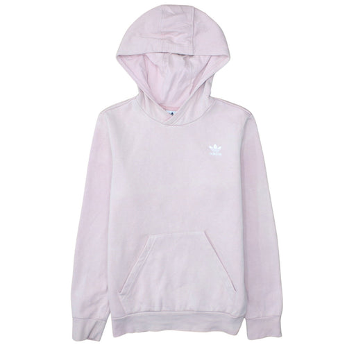 Adidas Girls Pink Pullover Hoodie 12-13 Years Hooded Fleece Sweatshirt