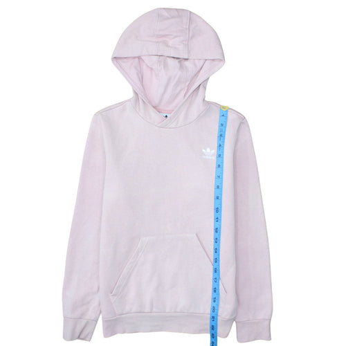 Adidas Girls Pink Pullover Hoodie 12-13 Years Hooded Fleece Sweatshirt