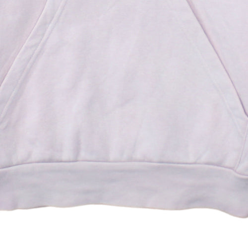 Adidas Girls Pink Pullover Hoodie 12-13 Years Hooded Fleece Sweatshirt