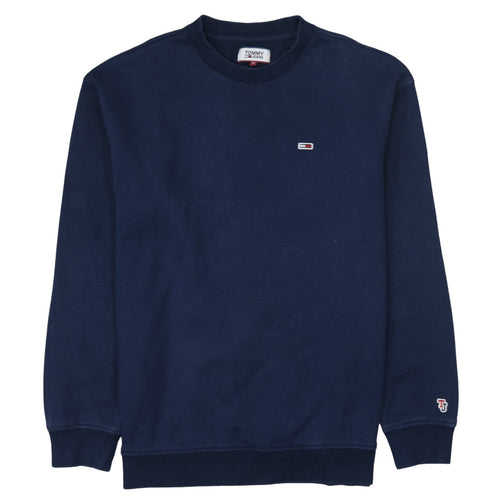 Tommy Jeans Men's Blue Crew Neck Pullover Sweatshirt M