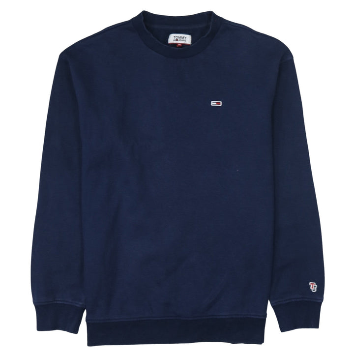 Tommy Jeans Men's Blue Crew Neck Pullover Sweatshirt M