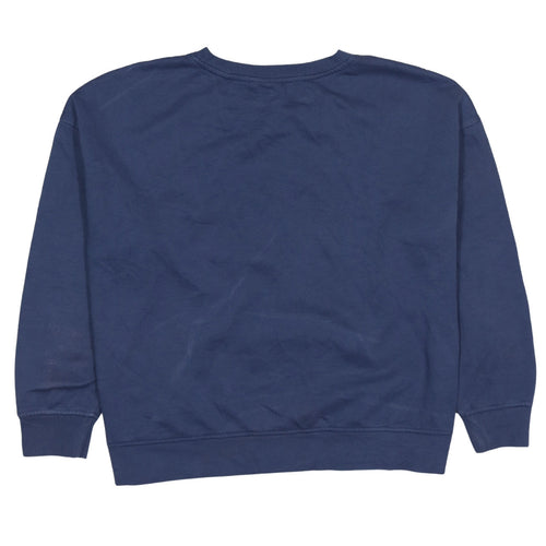 Disney Womens Blue Stitch Sweatshirt XL Lilo & Stitch Graphic Pullover