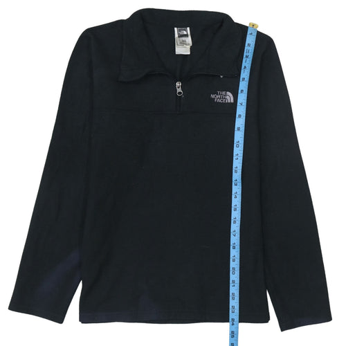 The North Face Boys Black Fleece Quarter Zip Pullover Sweatshirt XL 18-20