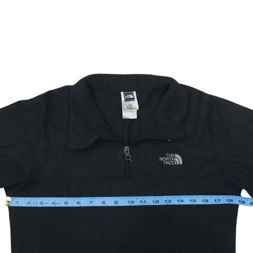 The North Face Boys Black Fleece Quarter Zip Pullover Sweatshirt XL 18-20
