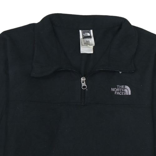The North Face Boys Black Fleece Quarter Zip Pullover Sweatshirt XL 18-20