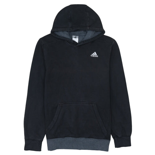 Adidas Men's Black Pullover Hoodie Small Regular Fit Sportswear