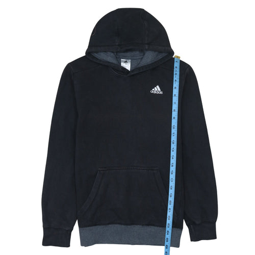 Adidas Men's Black Pullover Hoodie Small Regular Fit Sportswear