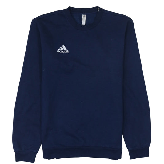 Adidas Men's Blue Crew Neck Pullover Sweatshirt Size S