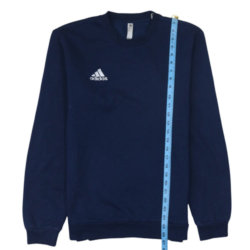 Adidas Men's Blue Crew Neck Pullover Sweatshirt Size S