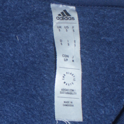 Adidas Men's Blue Crew Neck Pullover Sweatshirt Size S