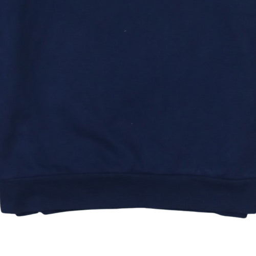 Adidas Men's Blue Crew Neck Pullover Sweatshirt Size S
