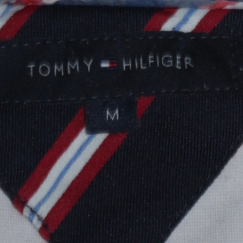 Tommy Hilfiger Men's Beige & Navy Varsity Jacket Size M Cotton Blend