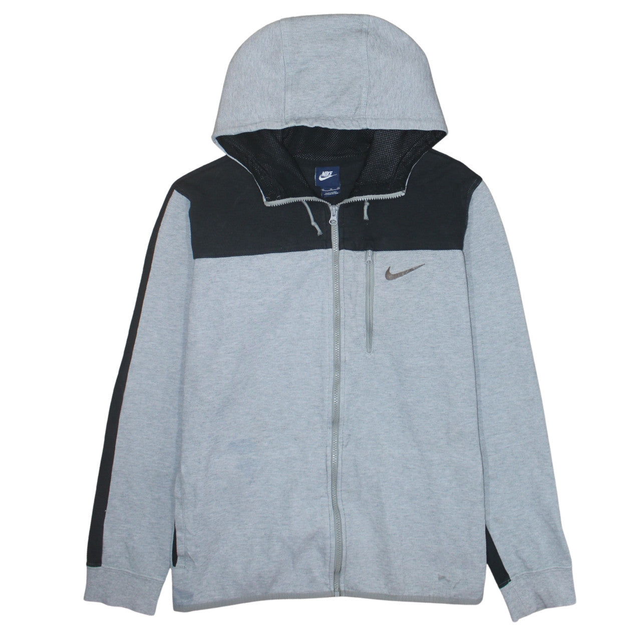 Nike Men's Grey Full Zip Hoodie XL Sportswear Sweatshirt