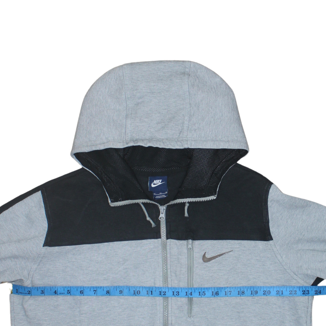 Nike Men's Grey Full Zip Hoodie XL Sportswear Sweatshirt